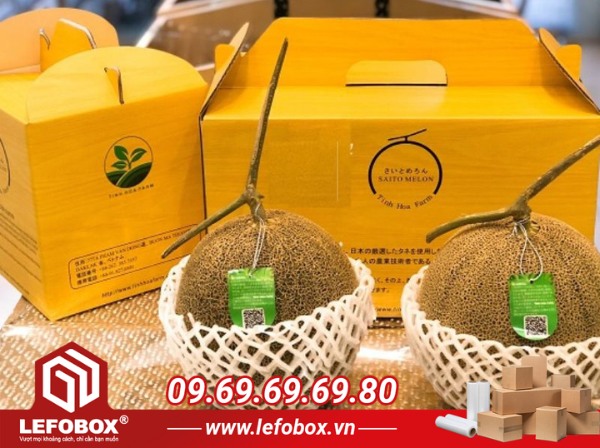 Thùng carton đựng dưa lưới